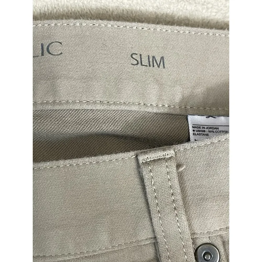 Banana Republic Pants‎ Mens 40x34 Khaki The Traveler Slim Fit High Rise Straight